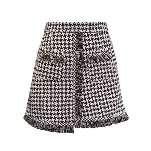 Fusta eleganta de dama in doua culori