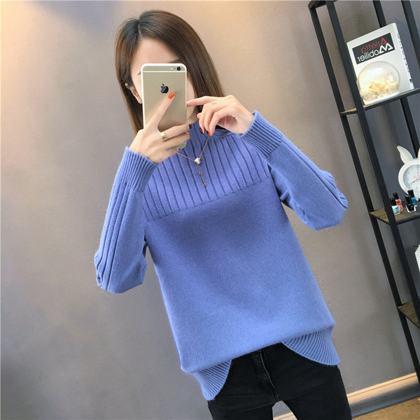 Pulover lung de dama modern in mai multe culori