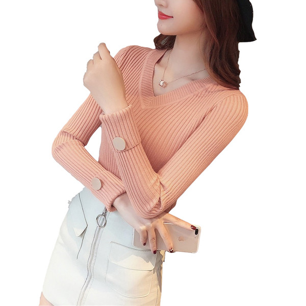 Női blúz V-nyakkal, három színben