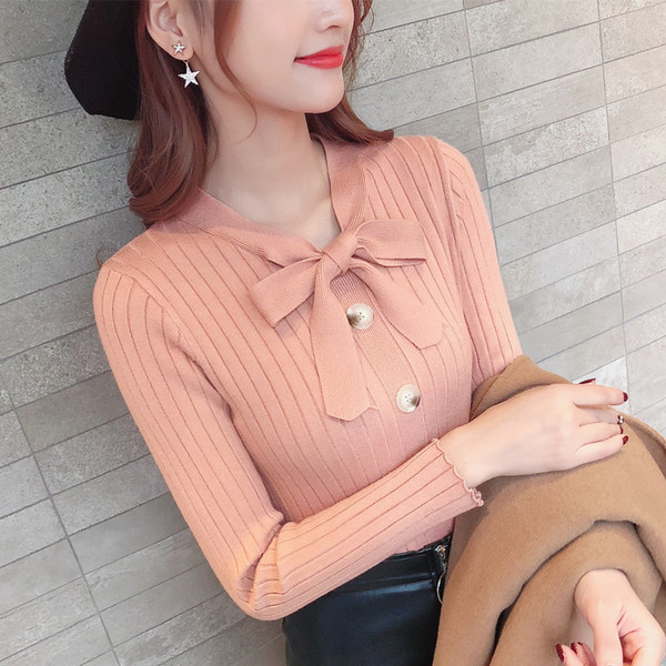 Stílusos női blúz szalaggal több színben