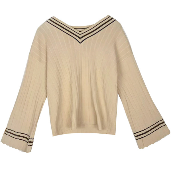 Bézs színű női blúz lótusz ujjakkal