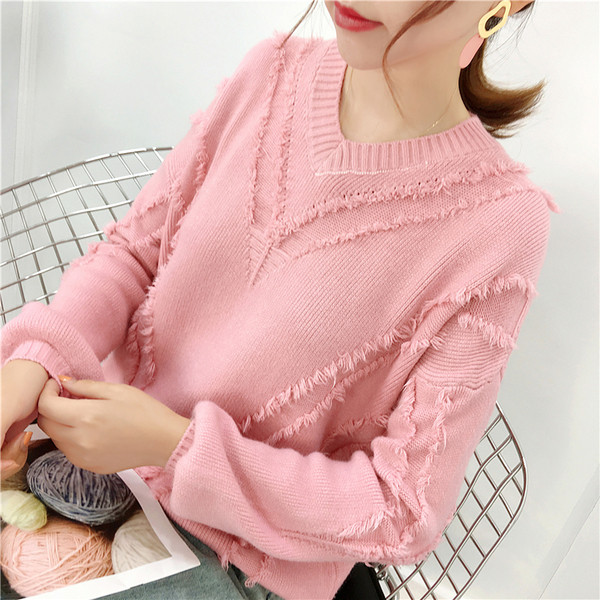 Γυναικείο trendy πουλόβερ σε τέσσερα χρώματα