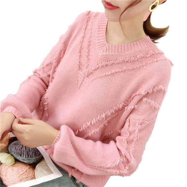 Γυναικείο trendy πουλόβερ σε τέσσερα χρώματα