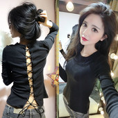 Hátul megkötős női blúz