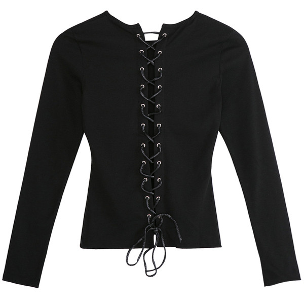 Hátul megkötős női blúz