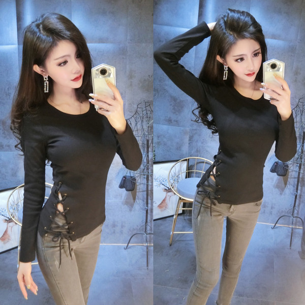 Modern női blúz fekete színben