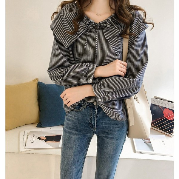 Модерна дамска риза в два цвята