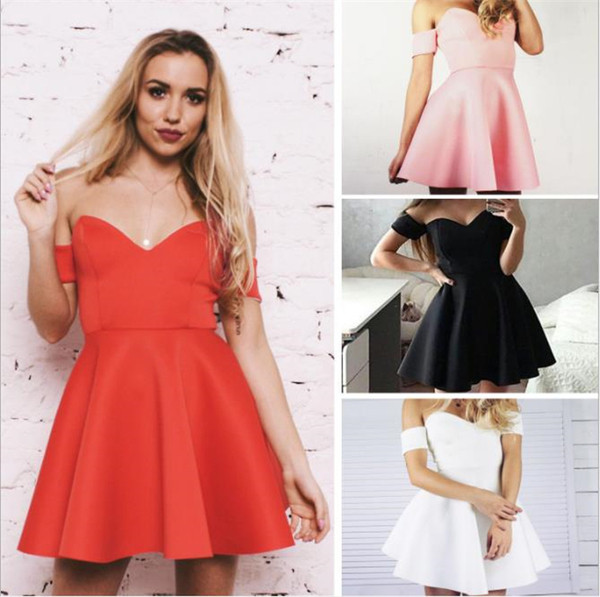 Стилна дамска рокля разкроен модел в няколко цвята 