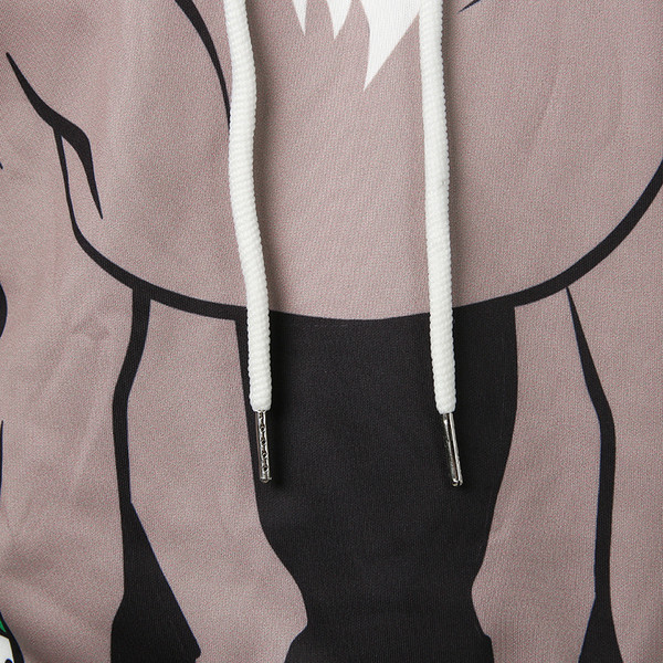 Modern férfi pulóver karácsonyi motívumokkal, fekete színben