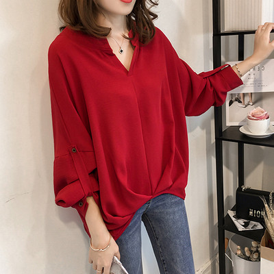 Дамска елегантна дълга риза в няколко цвята