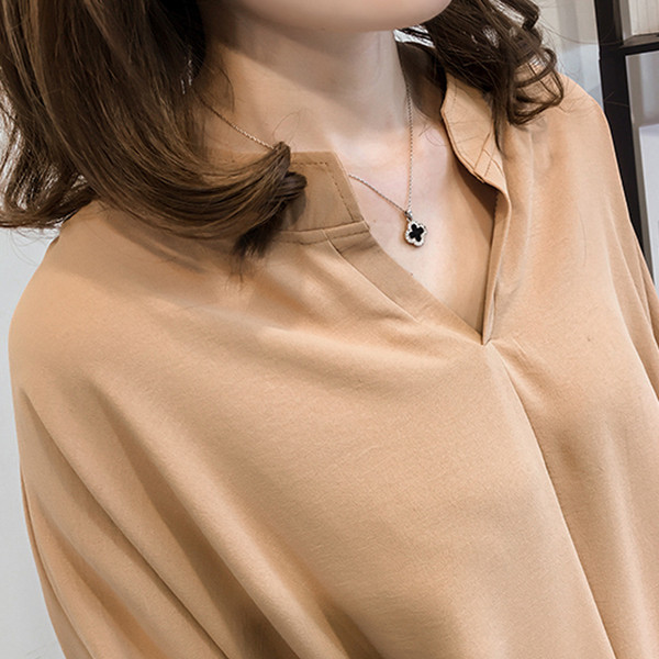 Дамска елегантна дълга риза в няколко цвята