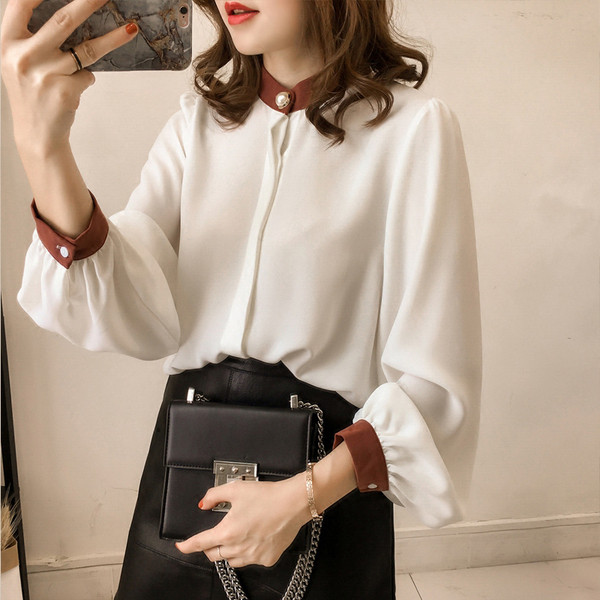 Дамска елегантна риза в два цвята