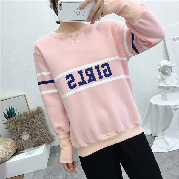 Sportos-alkalmi női blúz színes rózsaszín felirattal