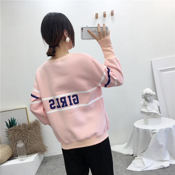 Sportos-alkalmi női blúz színes rózsaszín felirattal