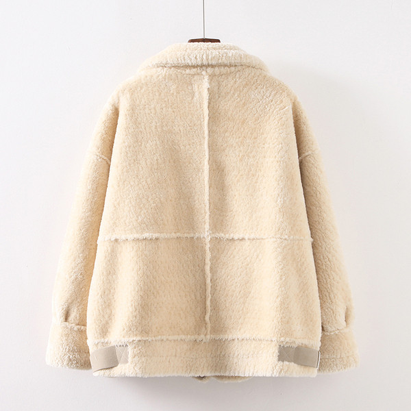 Спортно-елегантно дамско пухено палто в два цвята