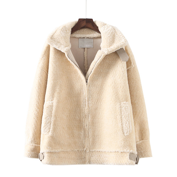 Спортно-елегантно дамско пухено палто в два цвята