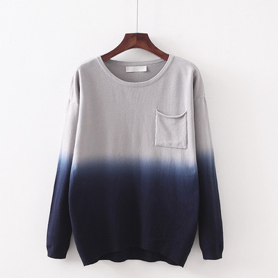 Ежедневна дамска блуза в преливащ се цвят 