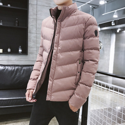 Мъжко яке за зимата в черен, зелен и розов цвят