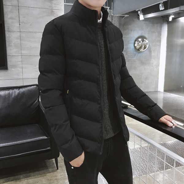 Мъжко яке за зимата в черен, зелен и розов цвят