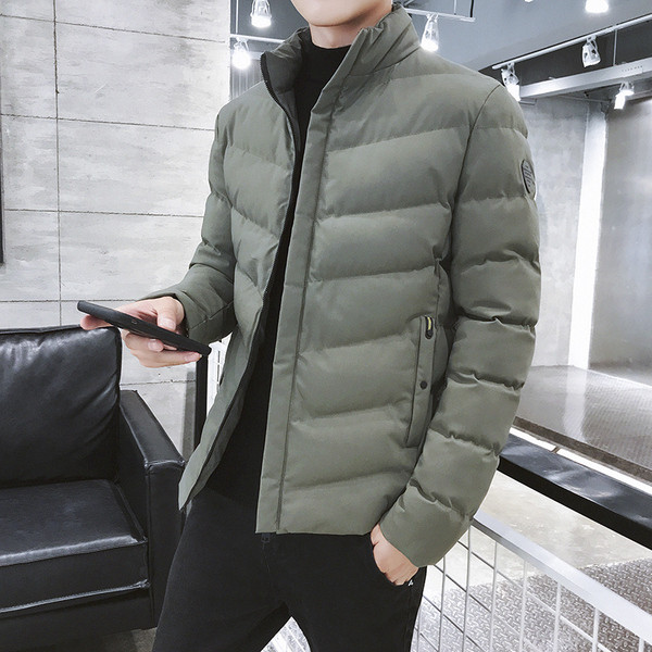 Мъжко яке за зимата в черен, зелен и розов цвят