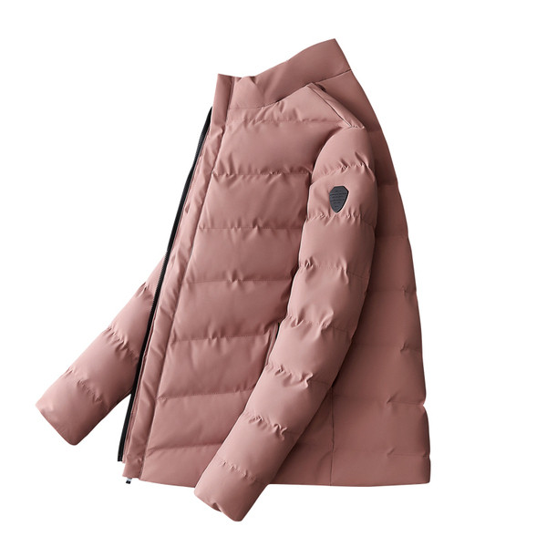 Мъжко яке за зимата в черен, зелен и розов цвят