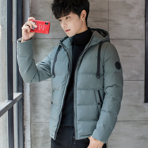 Ново мъжко яке за зимта с качулкав три цвята