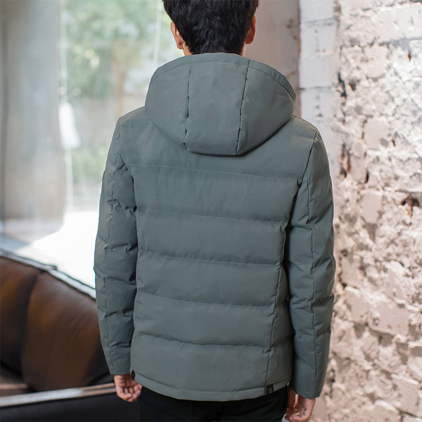 Ново мъжко яке за зимта с качулкав три цвята