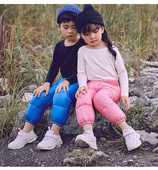 Зимен детски панталон от шушляк с апликация подходящ за момичета и момчета