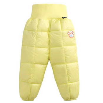 Зимен детски панталон от шушляк с апликация подходящ за момичета и момчета