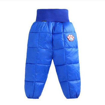 Зимен детски панталон от шушляк с апликация подходящ за момичета и момчета