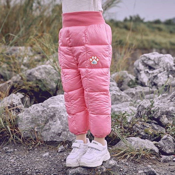 Зимен детски панталон от шушляк с апликация подходящ за момичета и момчета