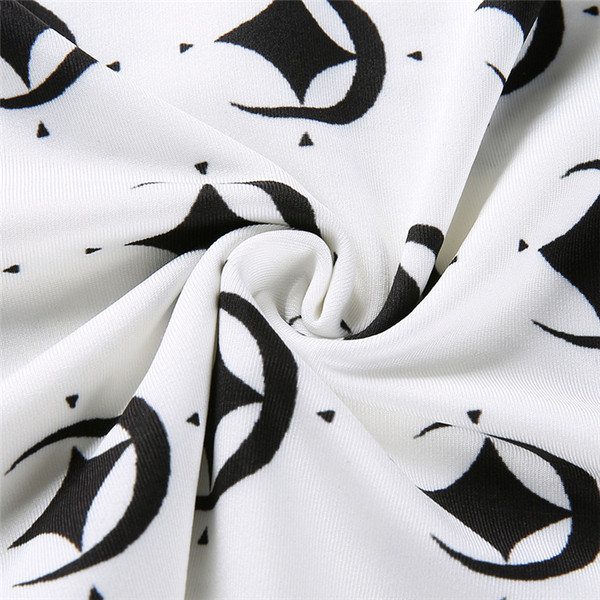 Модерно дамско  памучно боди с апликация в бял цвят 