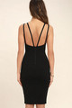 Rochie eleganta de dama Model subtire cu bretele subtiri de culoare neagra