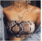 Еластично дамско бюстие с десен