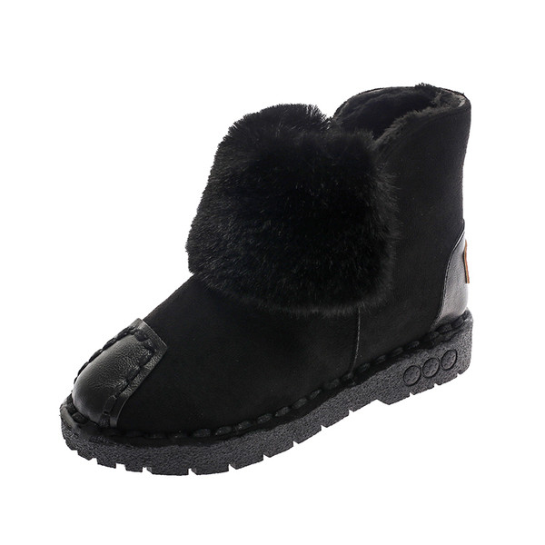 ÚJ modern női csizma télre, fekete és barna pehelyszínnel