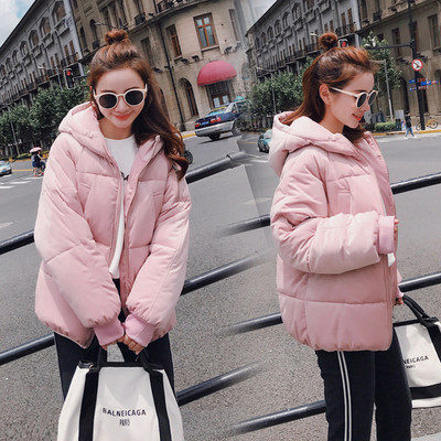 Модерно дамско зимно  яке с качулка в няколко цвята 