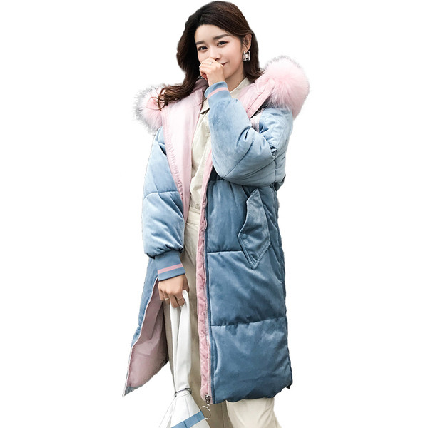 Модерно дамско зимно яке с меко покритие и качулка с пух в няколко цвята