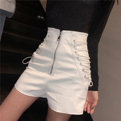 Дамски къси панталони с висока талия