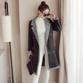 Стилно дамско яке от еко кожа с мека подплата