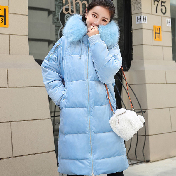 ХИТ Актуално дамско яке дълъг модел в розов,бял и син цвят 