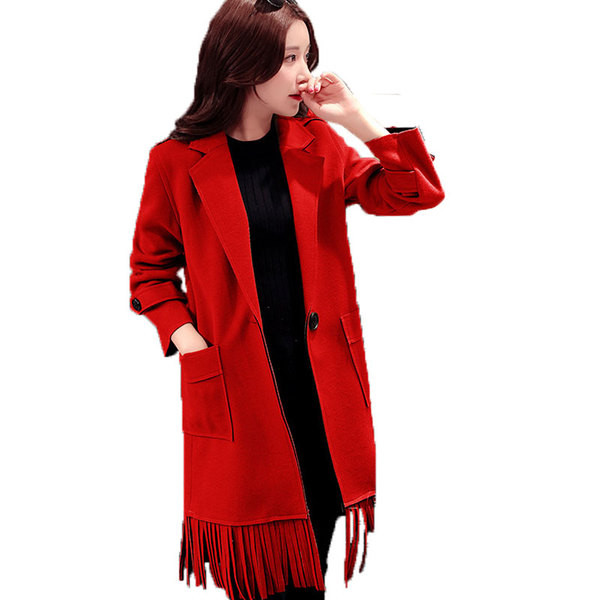 Нов модел дамско палто с ресни в няколко цвята 