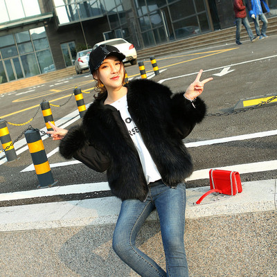 Модерно дамско палто с две лица в два цвята