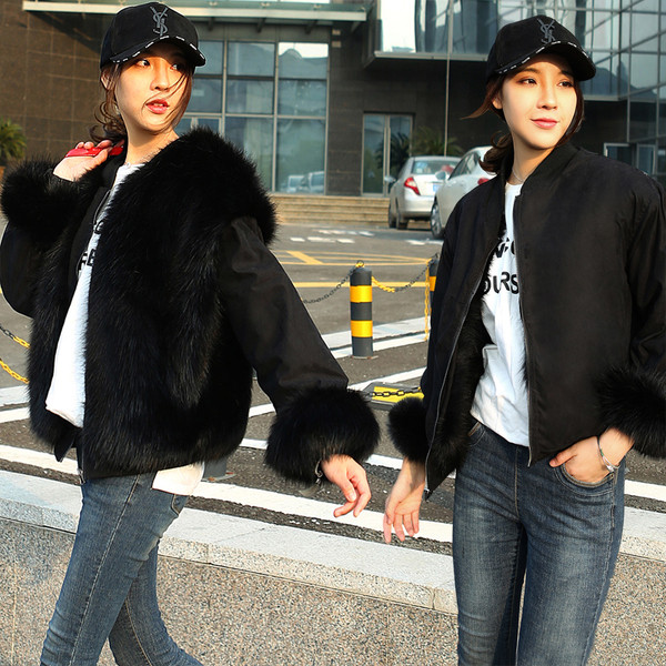 Модерно дамско палто с две лица в два  цвята