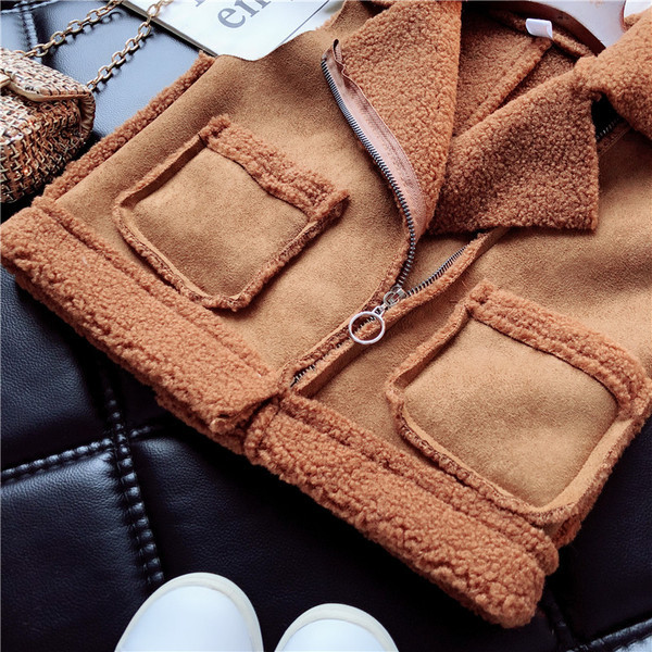 Модерен детски елек за момичета в два цвята