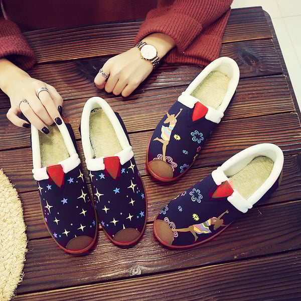 Топли ежедневни дамски обувки за есента и зимата