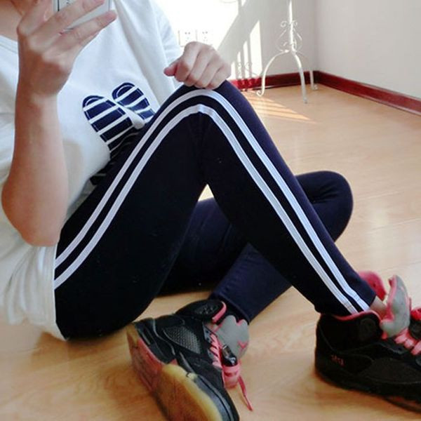 Памучен дамски клин с еластична талия и странични кантове в няколко цвята