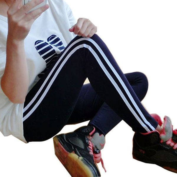 Памучен дамски клин с еластична талия и странични кантове в няколко цвята