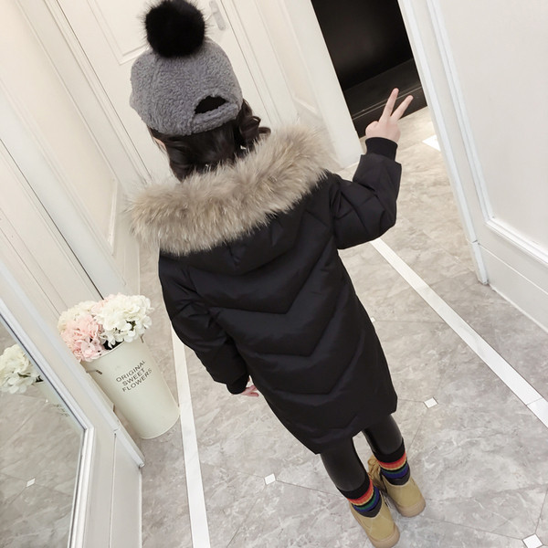 Ежедневно детско якв за момичета дълъг модел в три цвята 