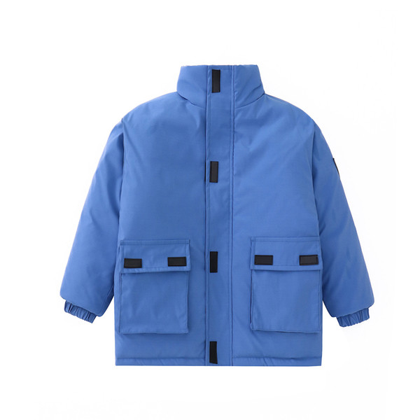 Ежедневно детско яке за момчета в син и сив цвят