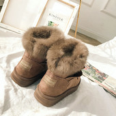 Modern női csizma két színben